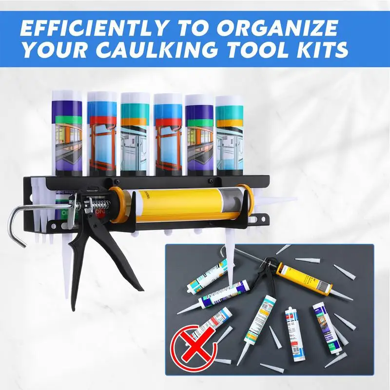 Workshop Tools Youtube - 벽걸이형 코킹건 정리대 - 금속 랙으로