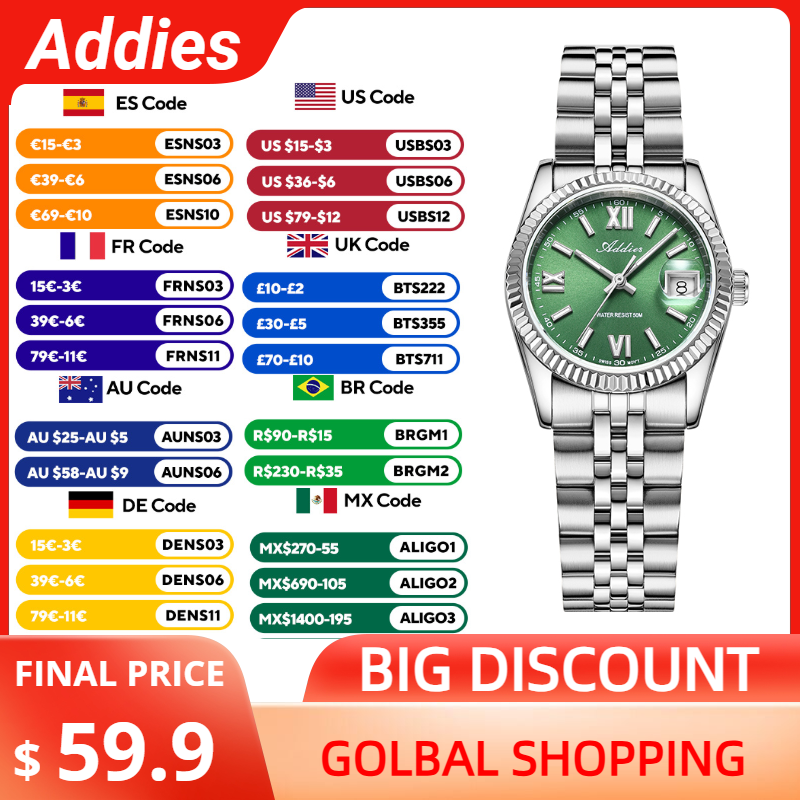 Tools Quality - Addies 여성용 고품질 럭셔리 시계 사파이어