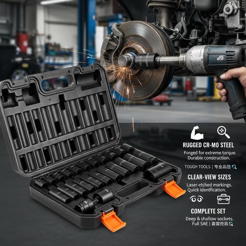 3/8인치 드라이브 임팩트 공구 세트 25종 SAE 5 - Workshop Marking Tools 리뷰 및 가격