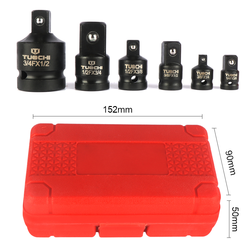 6PCS 임팩트 소켓 렌치 어댑터 세트 1/4 1/2  - Workshop Tools Box 리뷰 및 가격