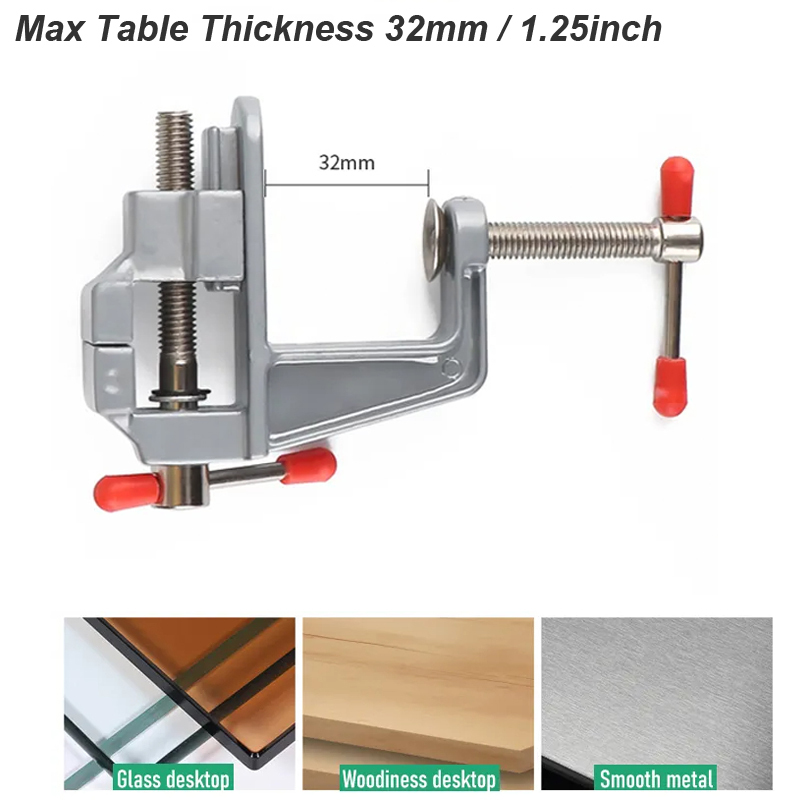 35MM 알루미늄 합금 테이블 벤치 클램프 바이스 DI - Workshop Tools Vice 리뷰 및 가격