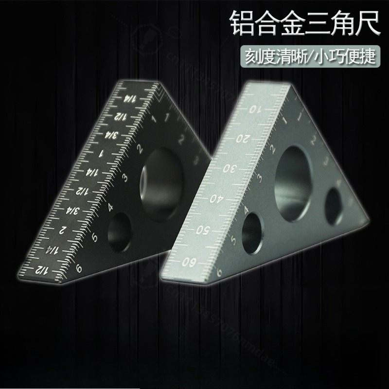 두꺼운 알루미늄 삼각자 90/45도 °   목공 직각  - Workshop Marking Tools 리뷰 및 가격