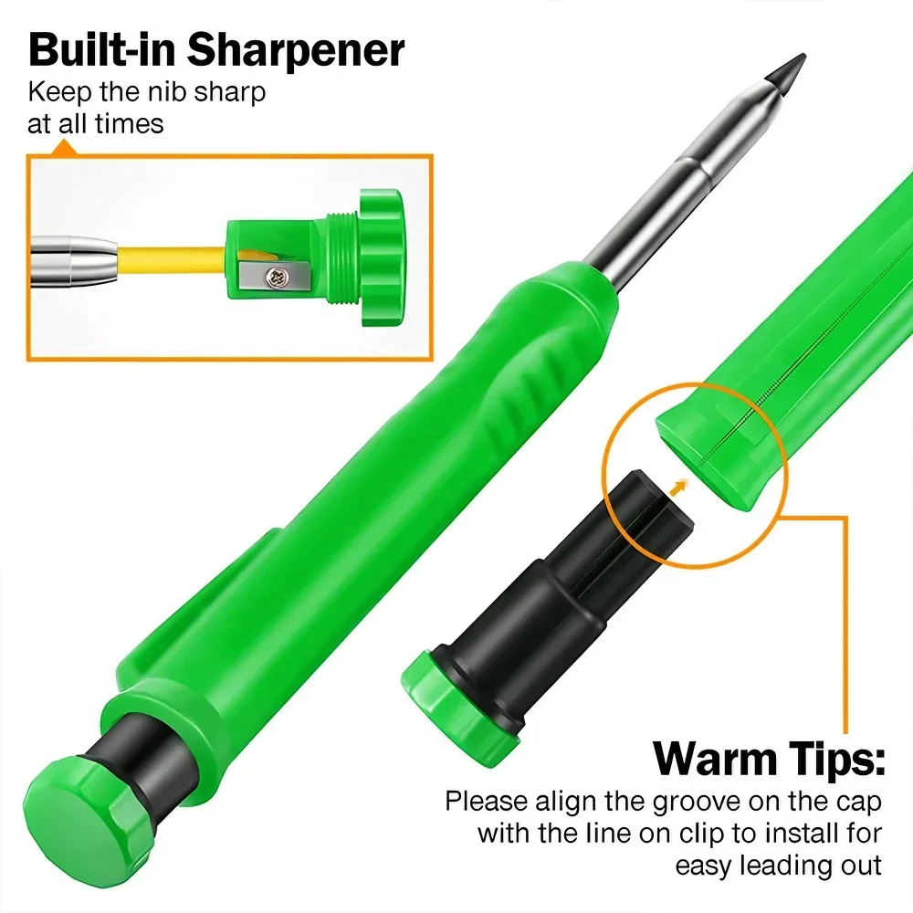 전문가용 고정밀 금속 롱팁 기계식 목공 연필 속건성 흑 - Workshop Tools In Engineering 리뷰 및 가격