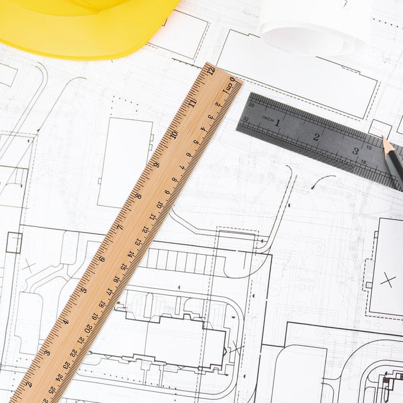 6개입 견고한 대나무 자, 변형되지 않는 측정 도구 ( - Workshop Tools In Engineering 리뷰 및 가격