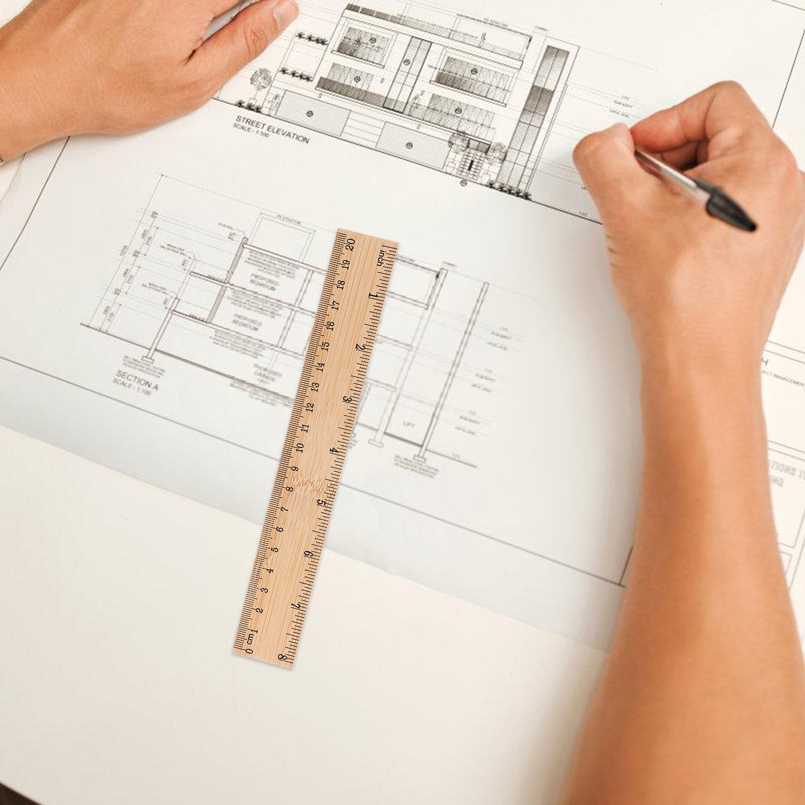 6개입 견고한 대나무 자, 변형되지 않는 측정 도구 ( - Workshop Tools In Engineering 리뷰 및 가격