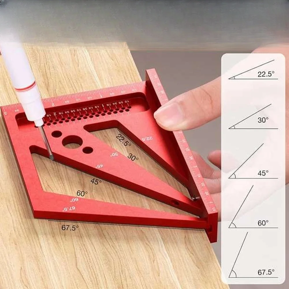 레드 3D 다각도 측정자 각도기 작업장 레이아웃 마킹용 - Workshop Marking Tools 리뷰 및 가격